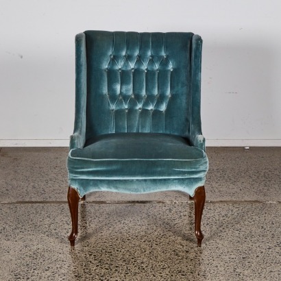 A Blue Velvet Chair
