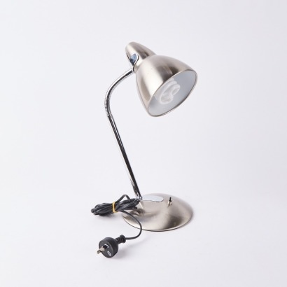 A Retro Style Silver Desk Lamp