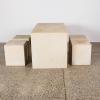 An Outdoor Table and Four Stools Lightweight Concrete Look - 2