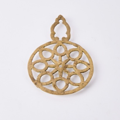 An Ornate Brass Pot Stand