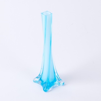 A Twisted Glass Bud Vase