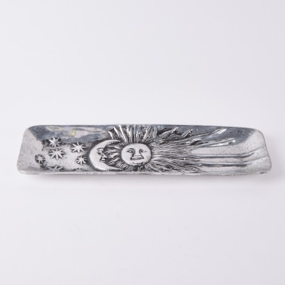 A Handmade Sun and Moon Alloy Tray