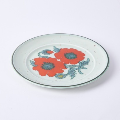 A Johnson Brothers Ironstone Plate with Poppies, England