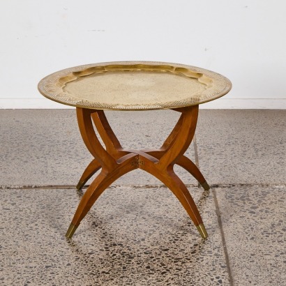 A Mid-Century Folding Spider Base Side Table