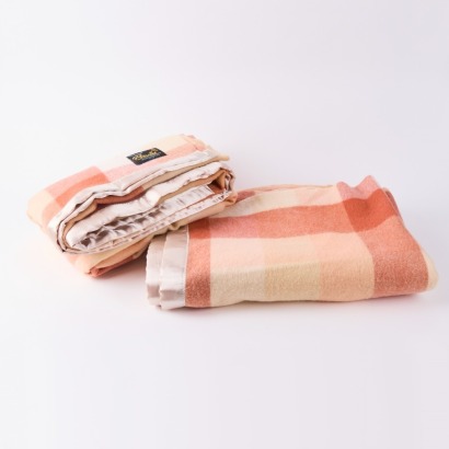 A Pair of Onehunga Peach Toned Princess Blankets