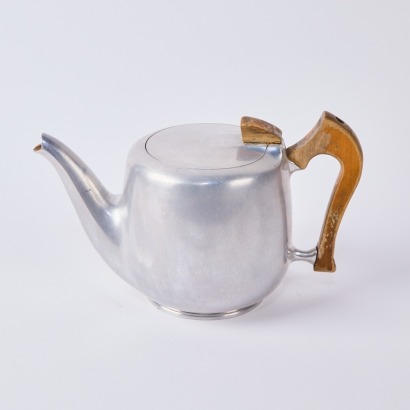 A Mid-Century Design Picquot Ware Teapot