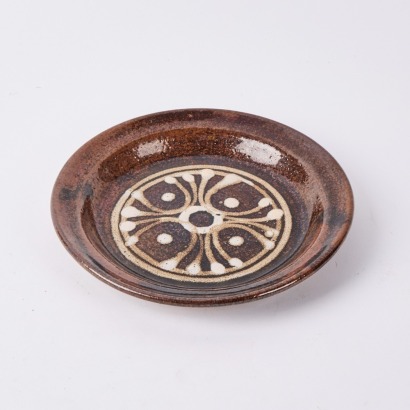 A Dark Glazed Small Plate