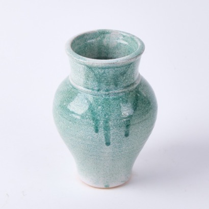 A Barry Hockenhull Teal Vase
