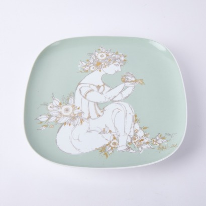 A Studio Linie Plate by Bj&oslash;rn Wiinblad for Rosenthal