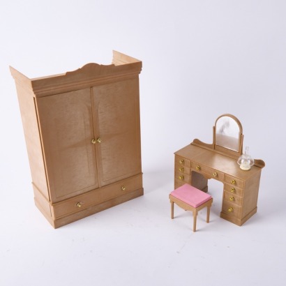A Vintage Cindy Wardrobe and Desk