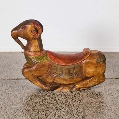 A Teak Rocking Horse
