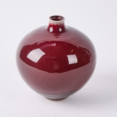 A Campbell Hegan Sang De Bouef Ovoid Vase
