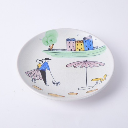 A Vintage Steuler Keramik West German Plate C.1950s