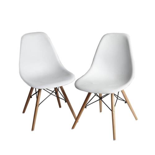 Six Reproduction Eames Style Dining Chairs