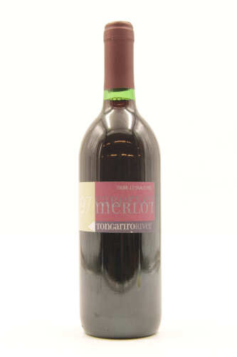 (1) 1997 Tongariro River Wines Merlot, Taupo