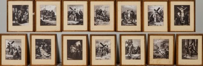 A Set of 14 Stations of the Cross Prints