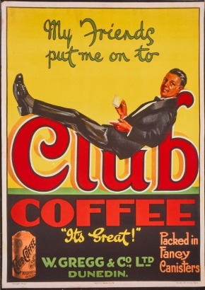 A Reproduction Club Coffee Canvas