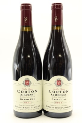 (2) 2011 Domaine Bruno Clavelier Le Rognet Corton Grand Cru, Cote de Beaune