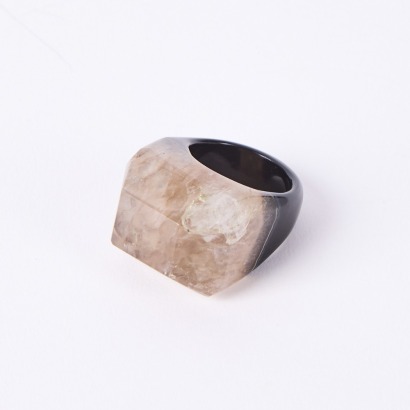 A Natural Crystal Cocktail Ring