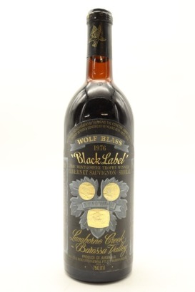 (1) 1976 Wolf Blass Black Label Cabernet Sauvignon Shiraz, South Australia (US)