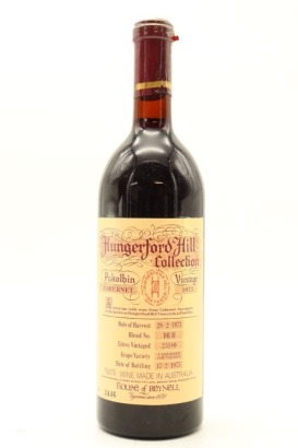 (1) 1973 Hungerford Hill Collection Cabernet Sauvignon, Pokolbin