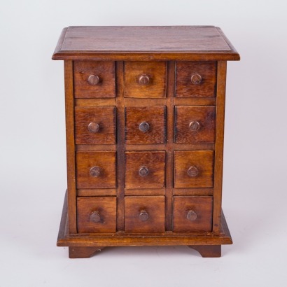 A Teak Apothecary Drawers