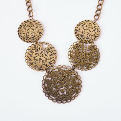 A Karen Walker Filagree Metal Necklace