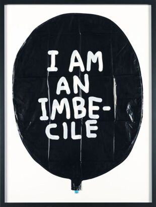 DAVID SHRIGLEY X BANKSY DISMALAND I Am An Imbecile Balloon 2015