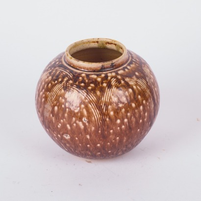 A Len Castle Ovoid Vase Fired in the Crum Brickworks Kiln c.1950