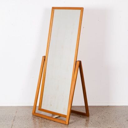 A Mid-Century Freestanding Mirror