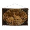A Large Machine Woven Belgian Tapestry Depicting Deer in the Forrest