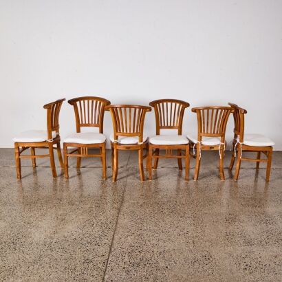 A Suit Of Six Teak Dining Chairs By Raft Furniture