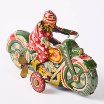 A Vintage Tin Motorcycle, Japan