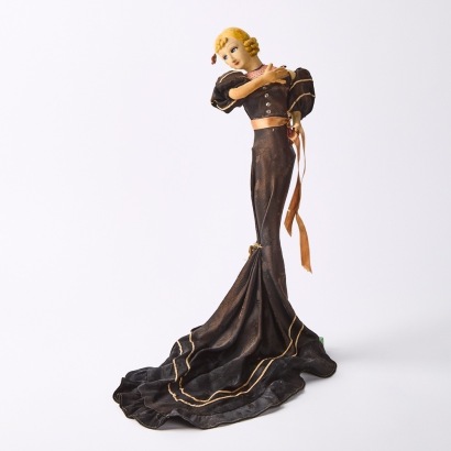 A Fabric Figure of an Elegant Lady