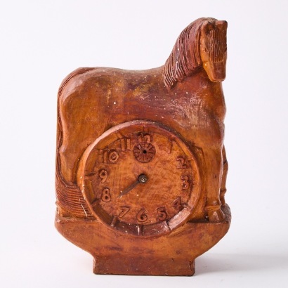 A Folk Art Horse Clock