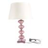 A Contemporary Purple Glass Side Lamp