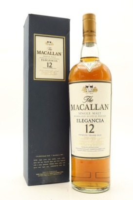 (1) The Macallan Elegancia 12 Years Old Single Malt Scotch Whisky, 40% ABV, 1000ml (GB)