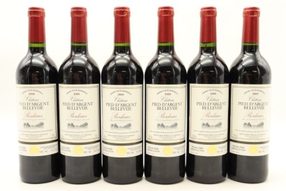 (6) 2008 Chateau Pied d'Argent Bellevue, Bordeaux