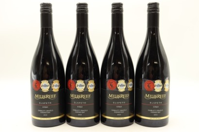 (4) 2010 Mills Reef Elspeth Syrah, Gimblett Gravels [JR16] [BC95]