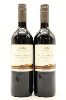 (2) 2008 Te Mata Estate Woodthorpe Vineyard Merlot/ Cabernets, Hawke's Bay