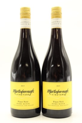 (2) 2013 Martinborough Vineyard Home Block Pinot Noir, Martinborough [JR16] [BC96]