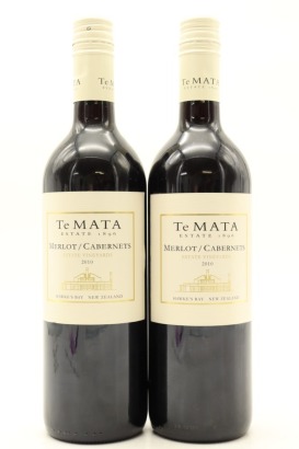 (2) 2010 Te Mata Estate Vineyards Merlot - Cabernet, Hawke's Bay