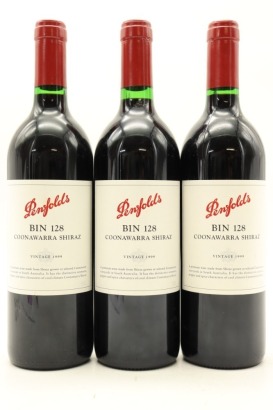 (3) 1999 Penfolds Bin 128 Shiraz, Coonawarra