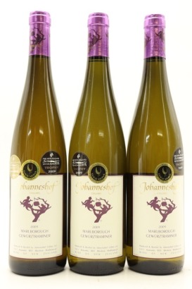 (3) 2009 Johanneshof Cellars Gewurztraminer, Marlborough