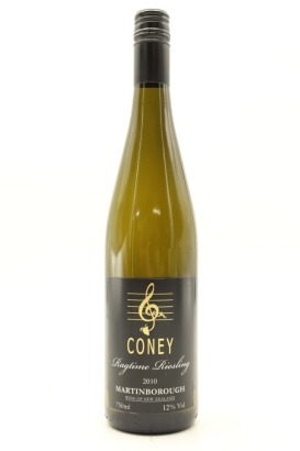 (1) 2010 Coney Ragtime Riesling, Martinborough