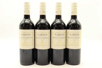 (4) 2014 Te Mata Estate Vineyards Merlot - Cabernet, Hawke's Bay