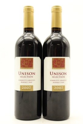 (2) 2007 Unison Vineyard Unison Selection Red, Gimblett Gravels