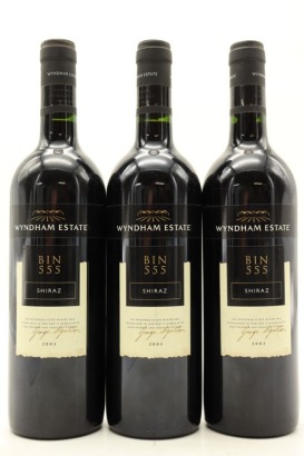 (3) 2003 Wyndham Estate Bin 555 Shiraz, South Eastern Australia