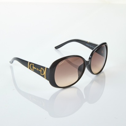 Gucci, GG 3550/KS Black Horsebit Sunglasses