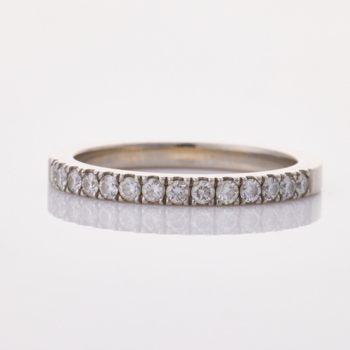 Platinum, Modern, .28ct Diamond Set Band